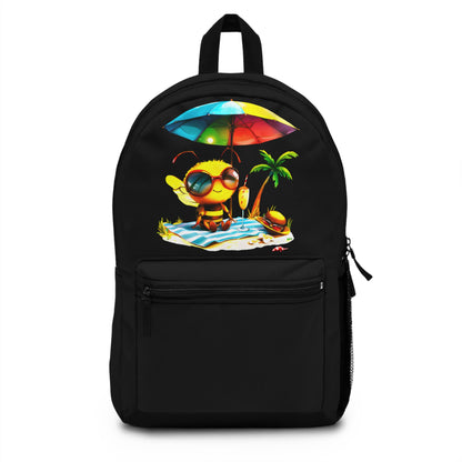 Chilling Bee at the Beach Backpack 