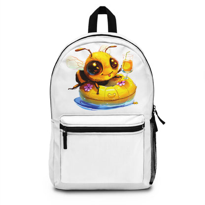 Relajante abeja en la piscina Mochila 