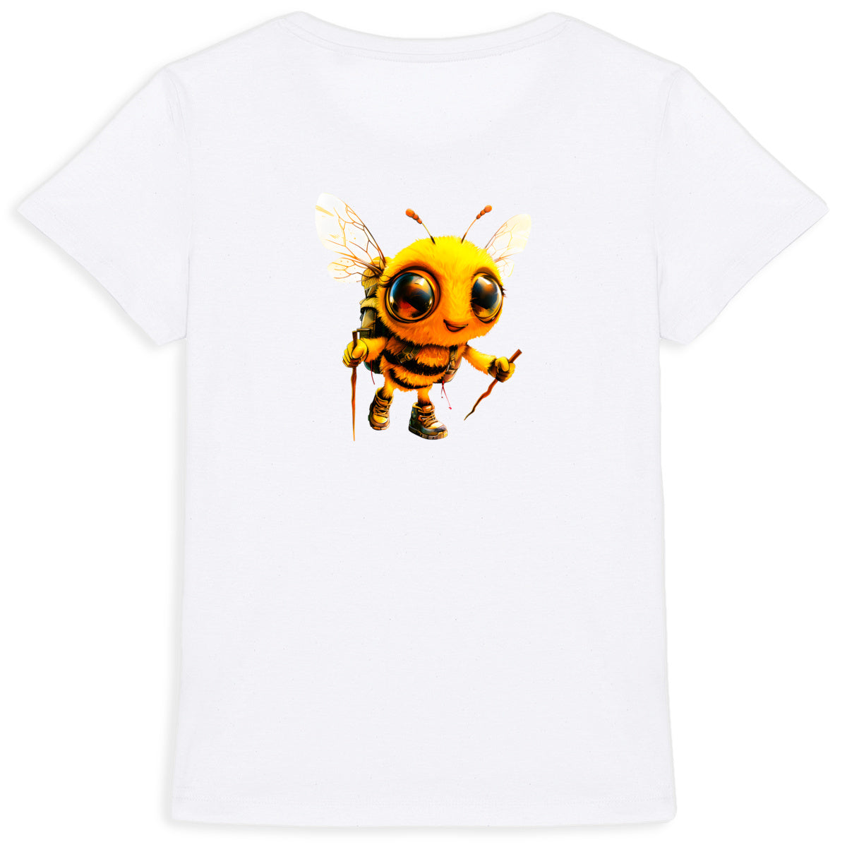 Hiking Bee 2 Back T-shirt Femme à Col Rond