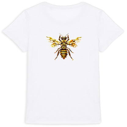 Bee Bolted 2 Back T-shirt Femme à Col Rond