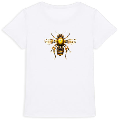 Bee Bolted 3 Back T-shirt Femme à Col Rond 