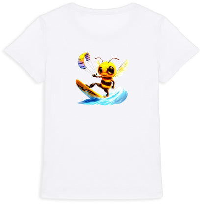 Kitesurfing Bee Back T-shirt Femme à Col Rond