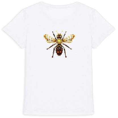 Bee Bolted 1 Back T-shirt Femme à Col Rond