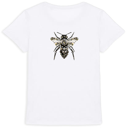 Bee Bolted 6 Back T-shirt Femme à Col Rond 