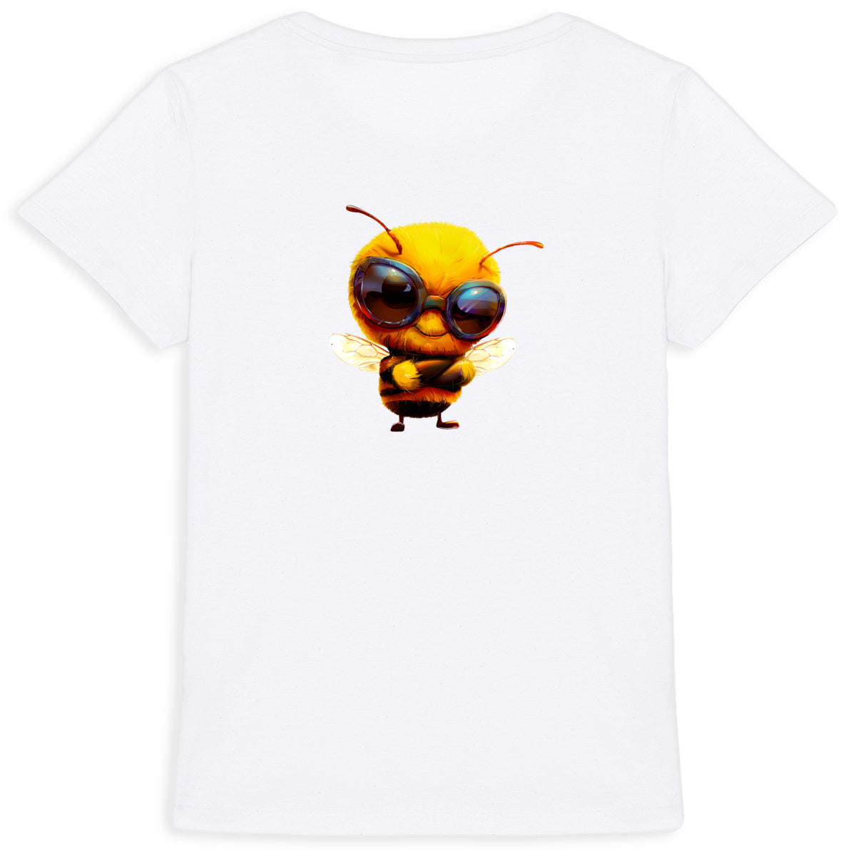 Cool Bee 2 Back T-shirt Femme à Col Rond