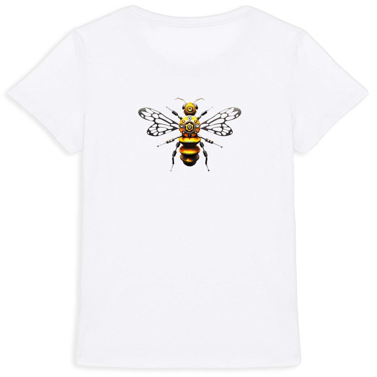 Bee Bolted 4 Back T-shirt Femme à Col Rond 