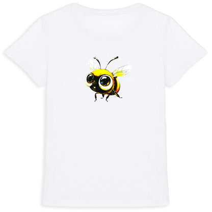 Cute Bee 2 Back T-shirt Femme à Col Rond