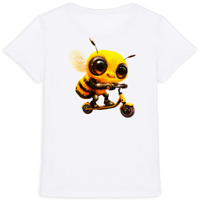 Scootering Bee Back T-shirt Femme à Col Rond