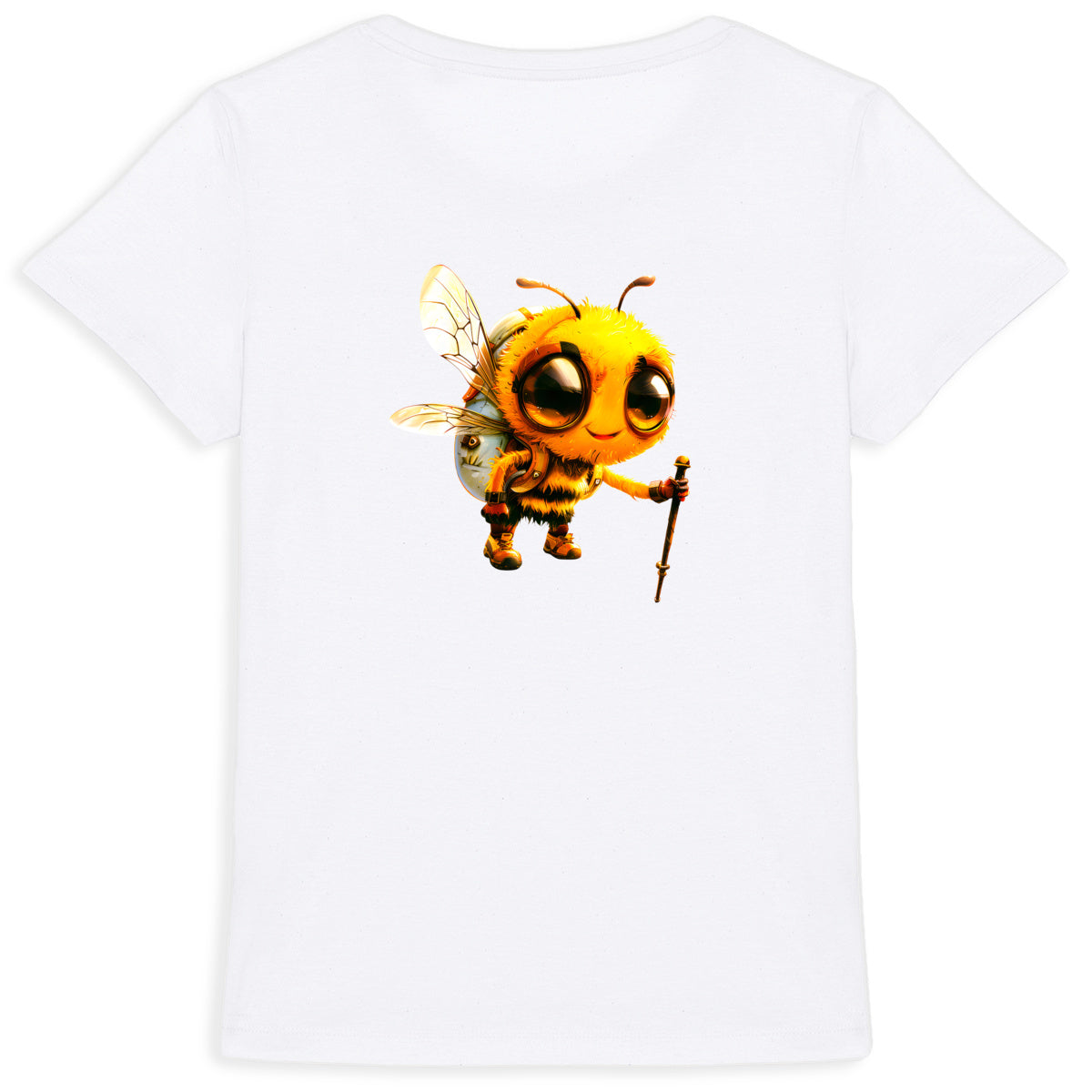 Hiking Bee 1 Back T-shirt Femme à Col Rond