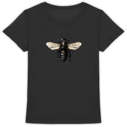 Black Panther Bee Back T-shirt Femme à Col Rond