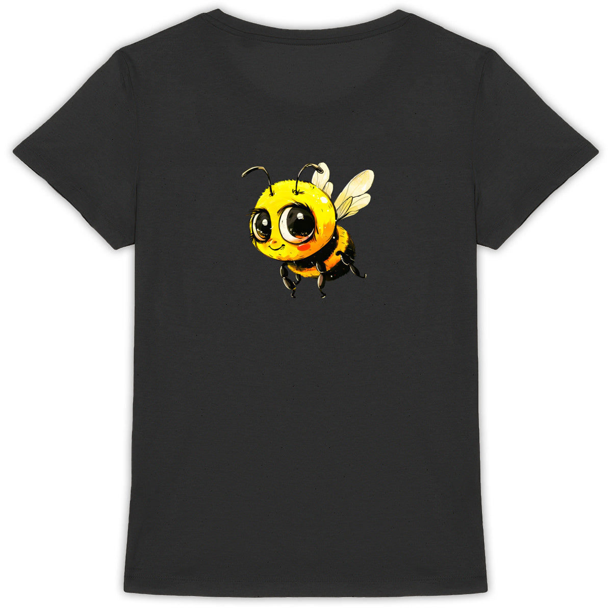 Cute Bee 4 Back T-shirt Femme à Col Rond