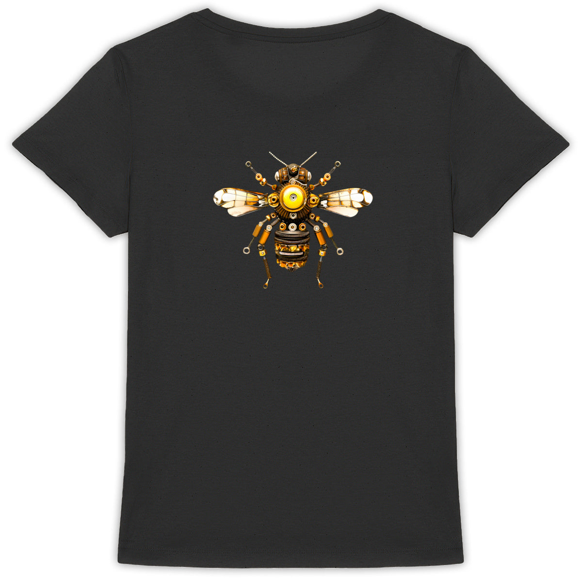 Bee Bolted 3 Back T-shirt Femme à Col Rond 