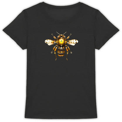 Bee Bolted 3 Back T-shirt Femme à Col Rond 