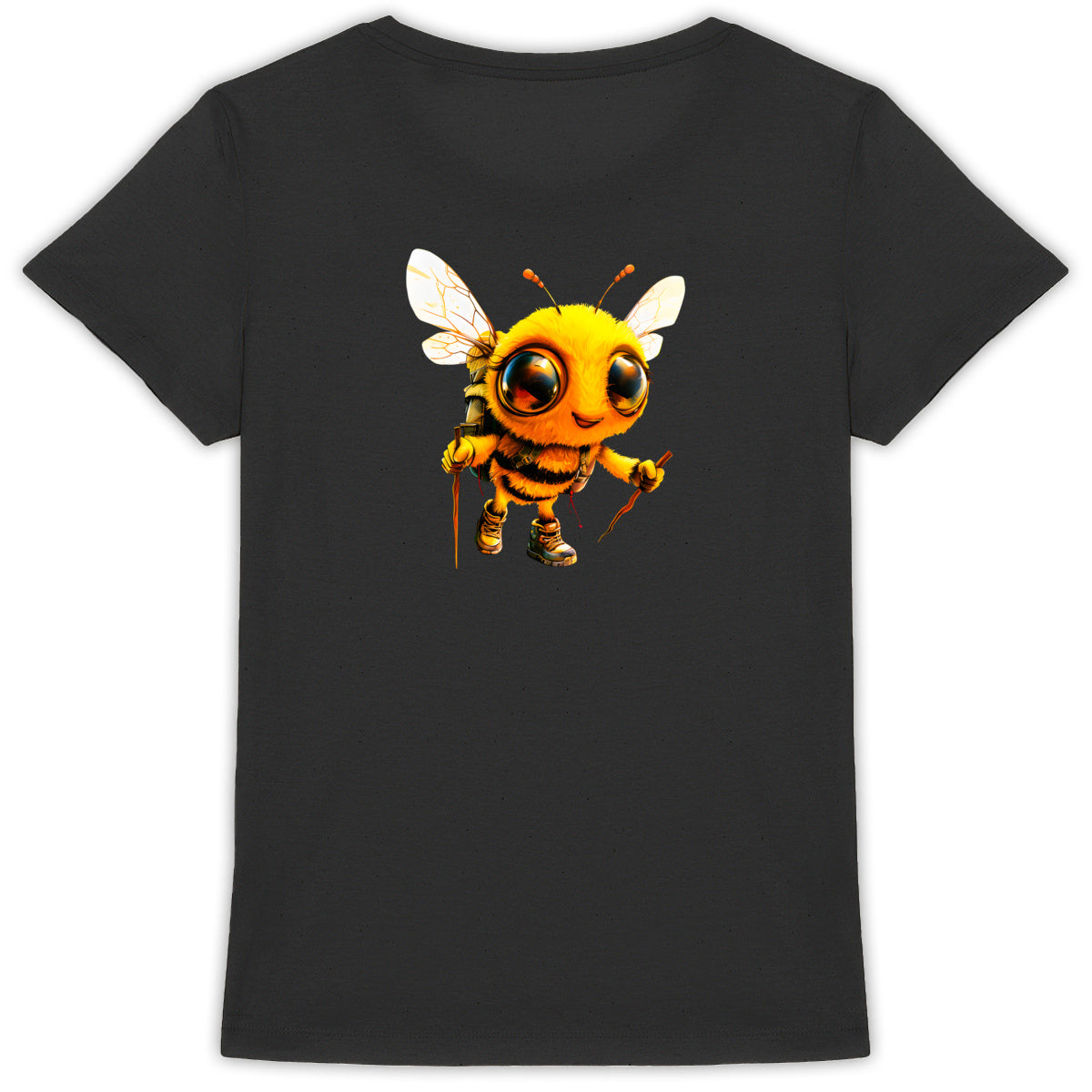 Hiking Bee 2 Back T-shirt Femme à Col Rond