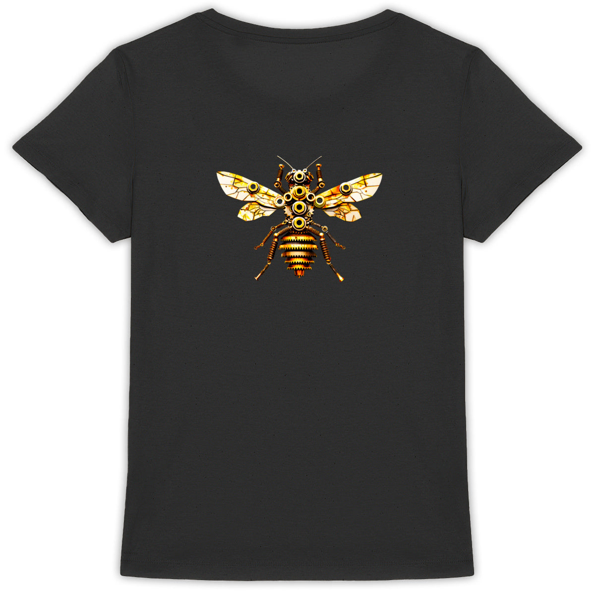 Bee Bolted 2 Back T-shirt Femme à Col Rond