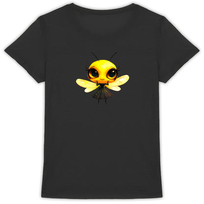 Dressed Up Bee 2 Back T-shirt Femme à Col Rond