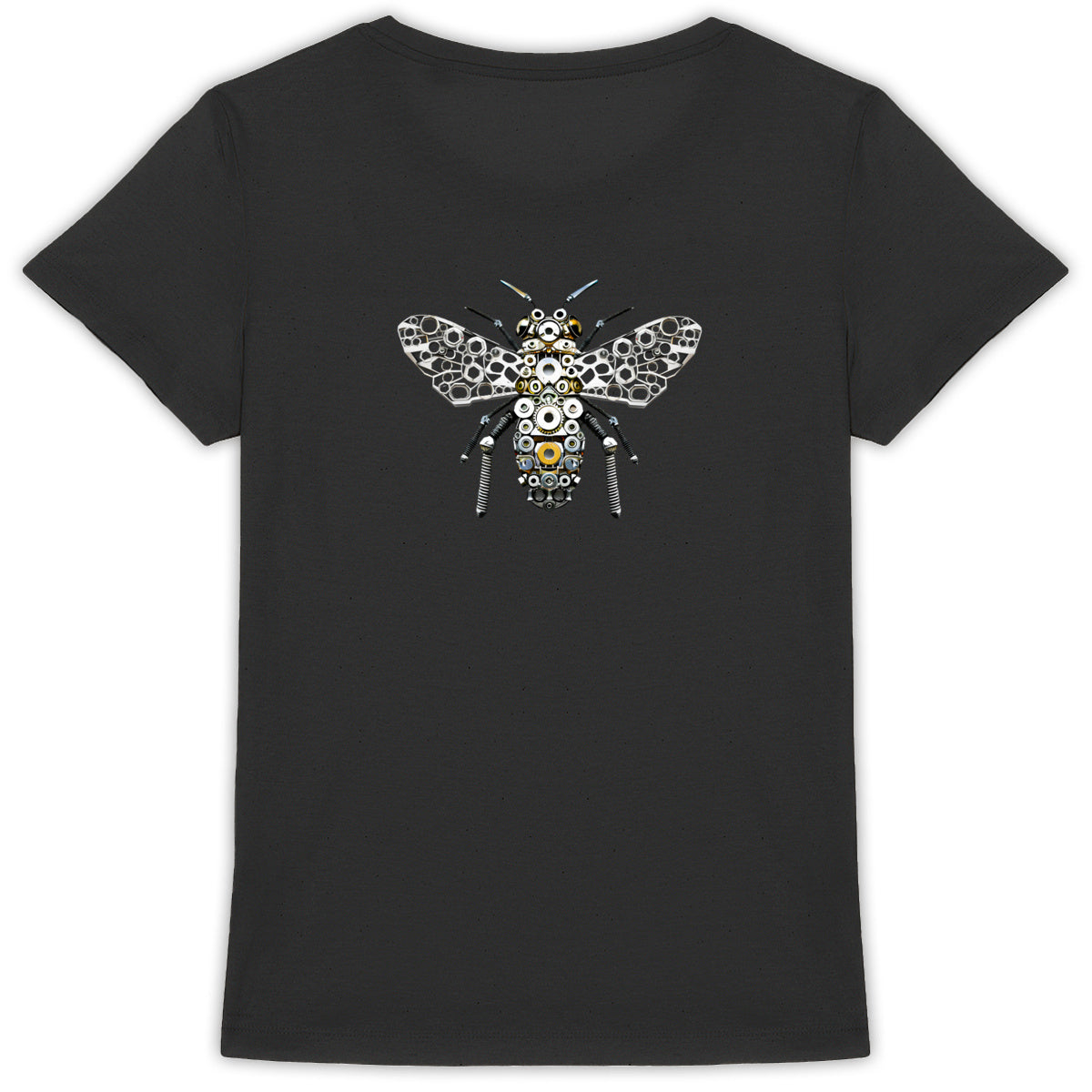 Bee Bolted 5 Back T-shirt Femme à Col Rond 