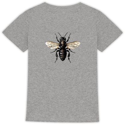 Black Panther Bee Back T-shirt Femme à Col Rond