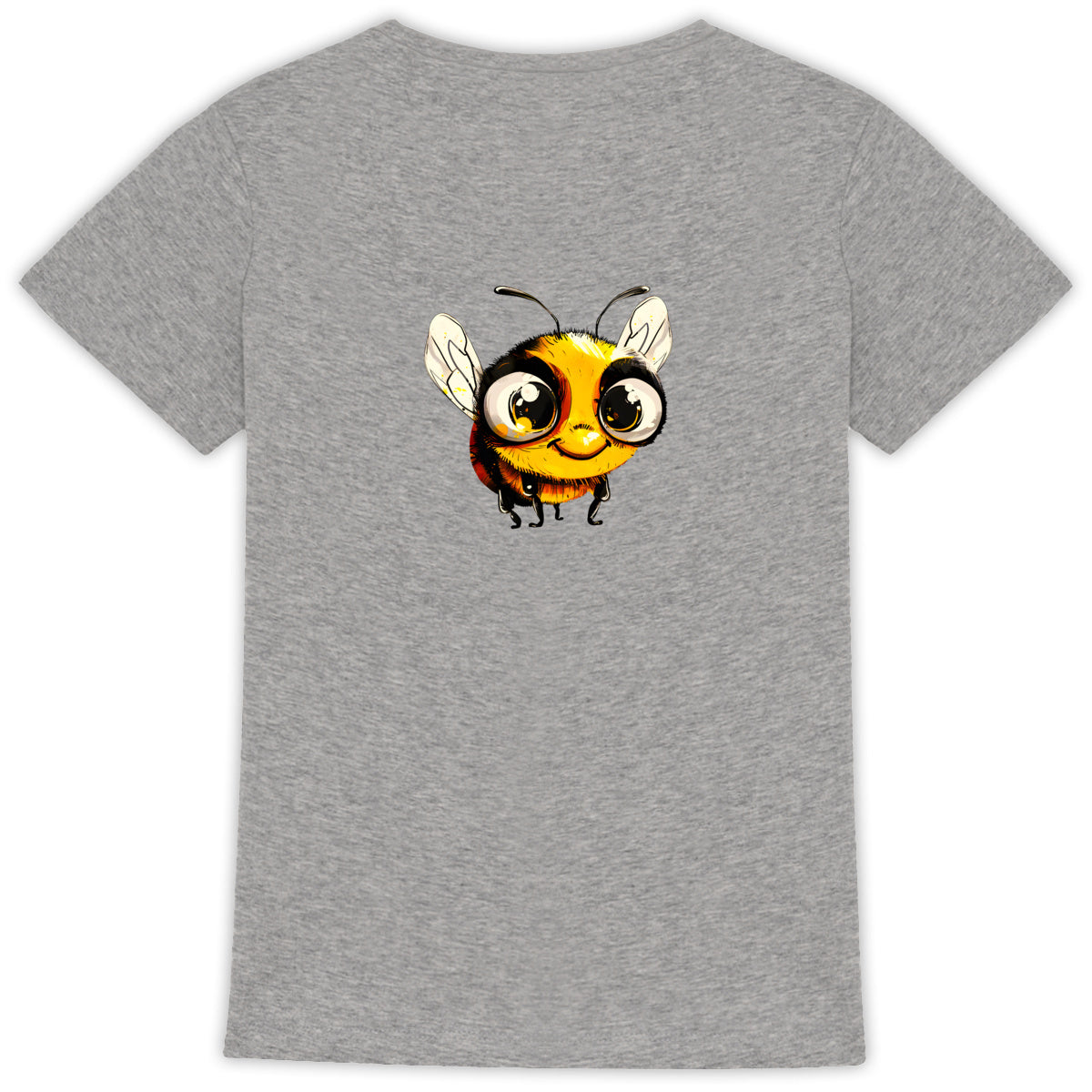 Cute Bee 2 Back T-shirt Femme à Col Rond