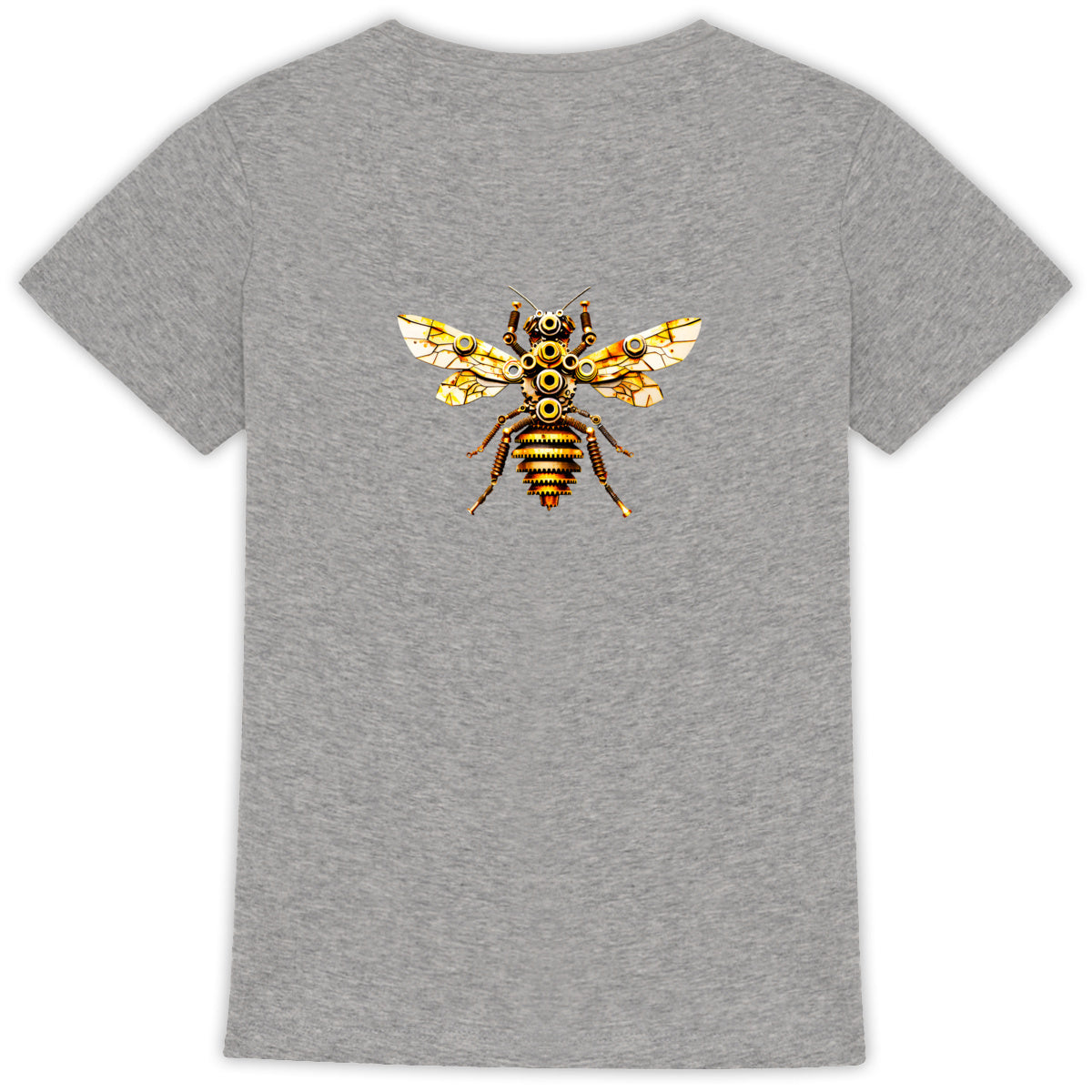 Bee Bolted 2 Back T-shirt Femme à Col Rond