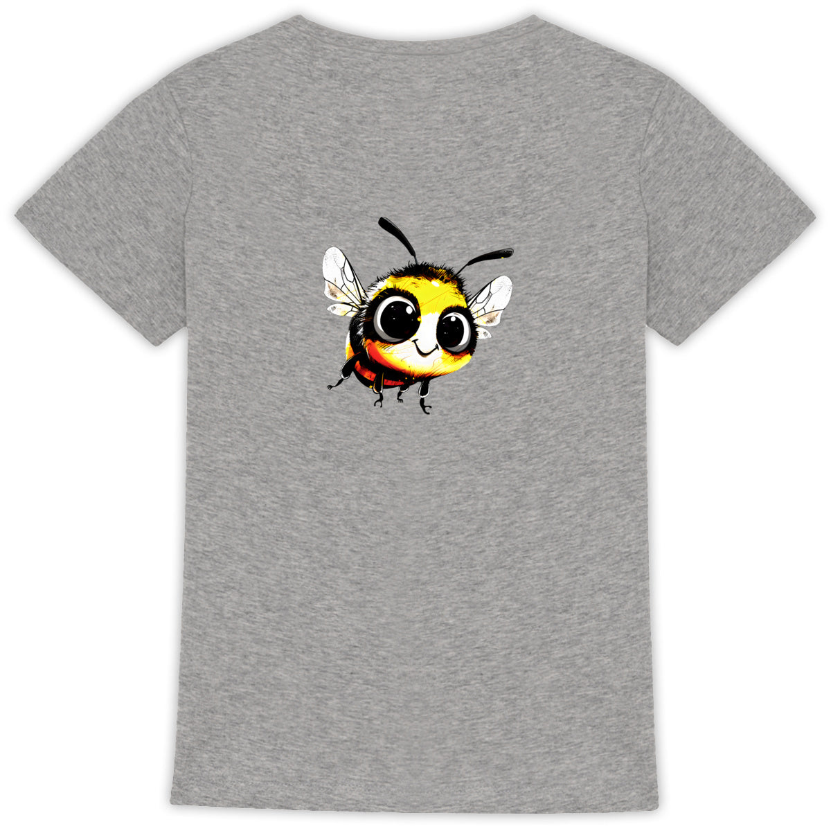 Cute Bee 1 Back T-shirt Femme à Col Rond