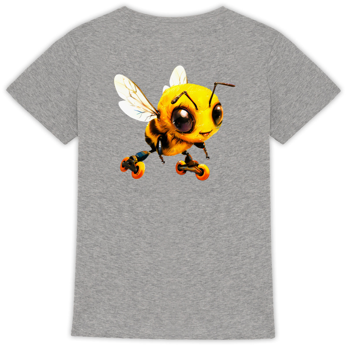 Rollerblading Bee Back T-shirt Femme à Col Rond