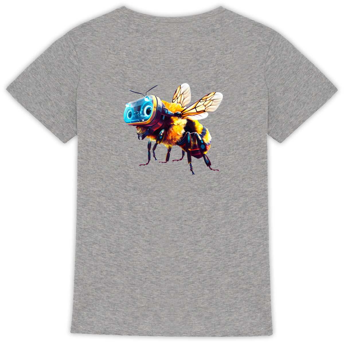 Virtual Reality Bee 1 Back T-shirt Femme à Col Rond