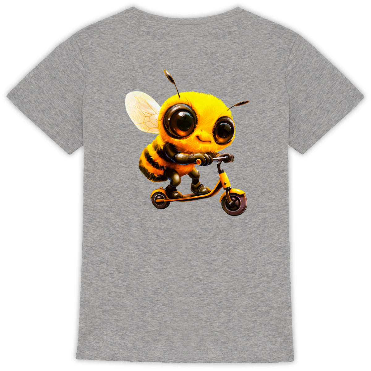 Scootering Bee Back T-shirt Femme à Col Rond