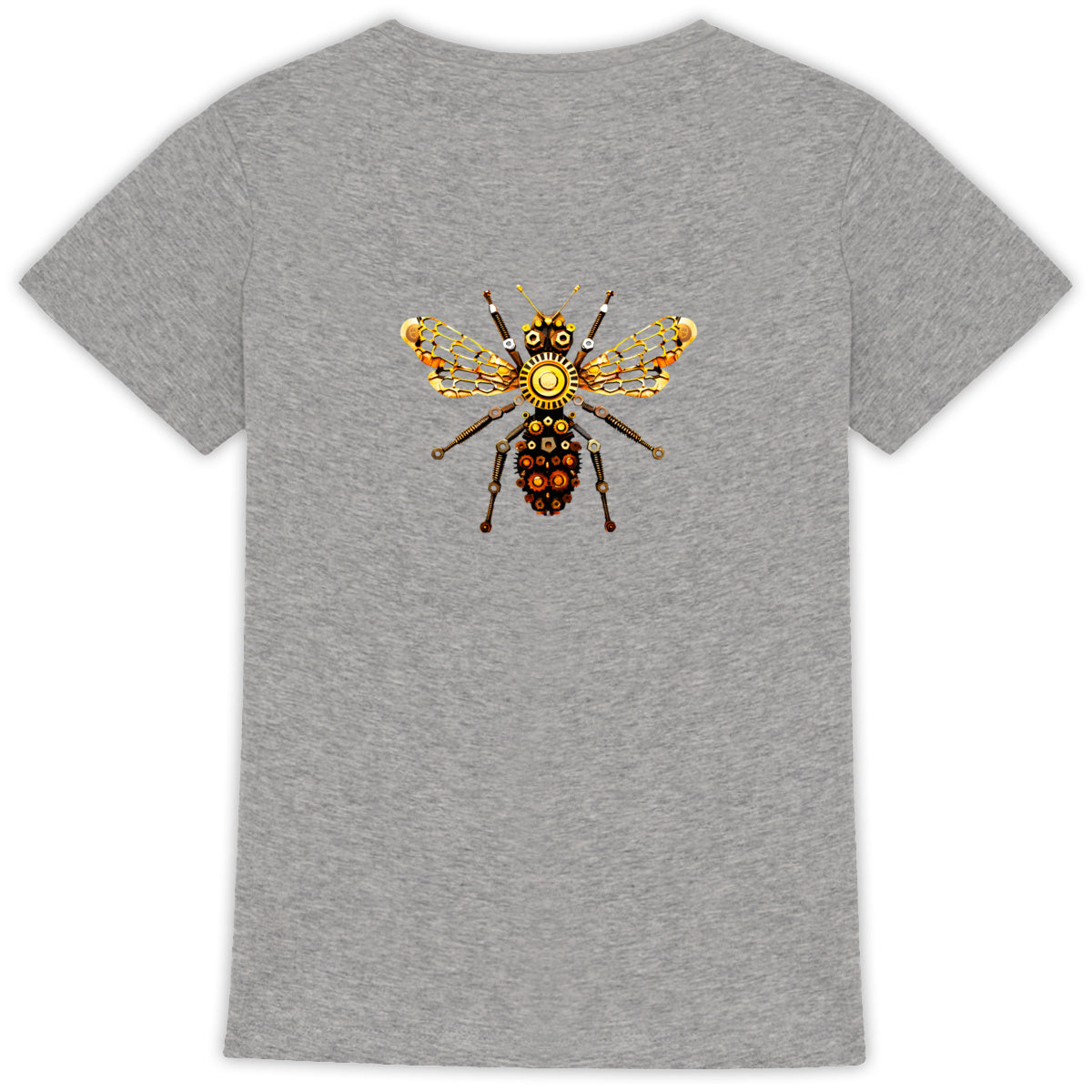 Bee Bolted 1 Back T-shirt Femme à Col Rond