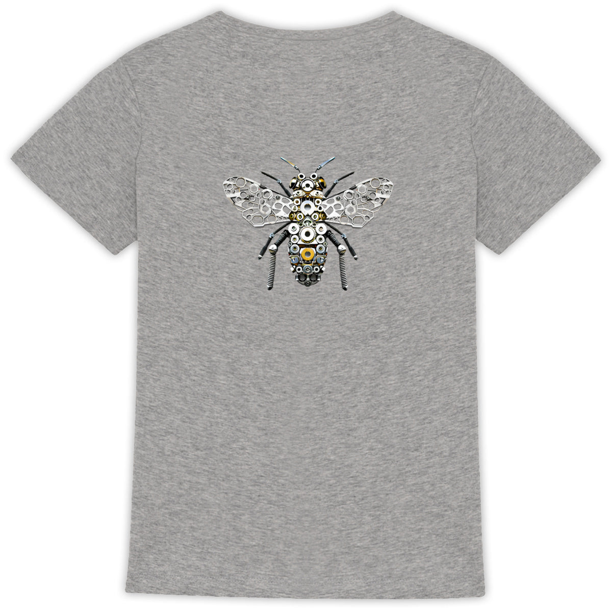 Bee Bolted 5 Back T-shirt Femme à Col Rond 