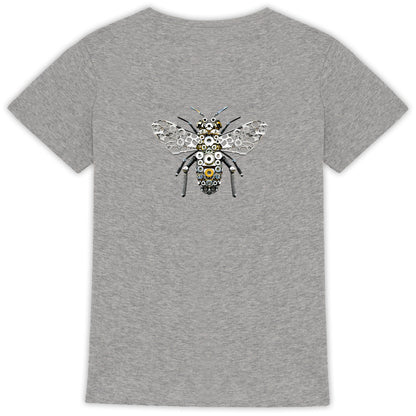 Bee Bolted 5 Back T-shirt Femme à Col Rond 