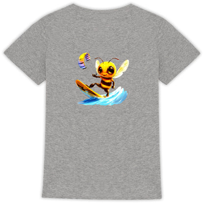 Kitesurfing Bee Back T-shirt Femme à Col Rond