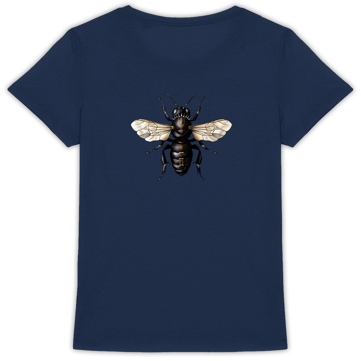 Black Panther Bee Back T-shirt Femme à Col Rond