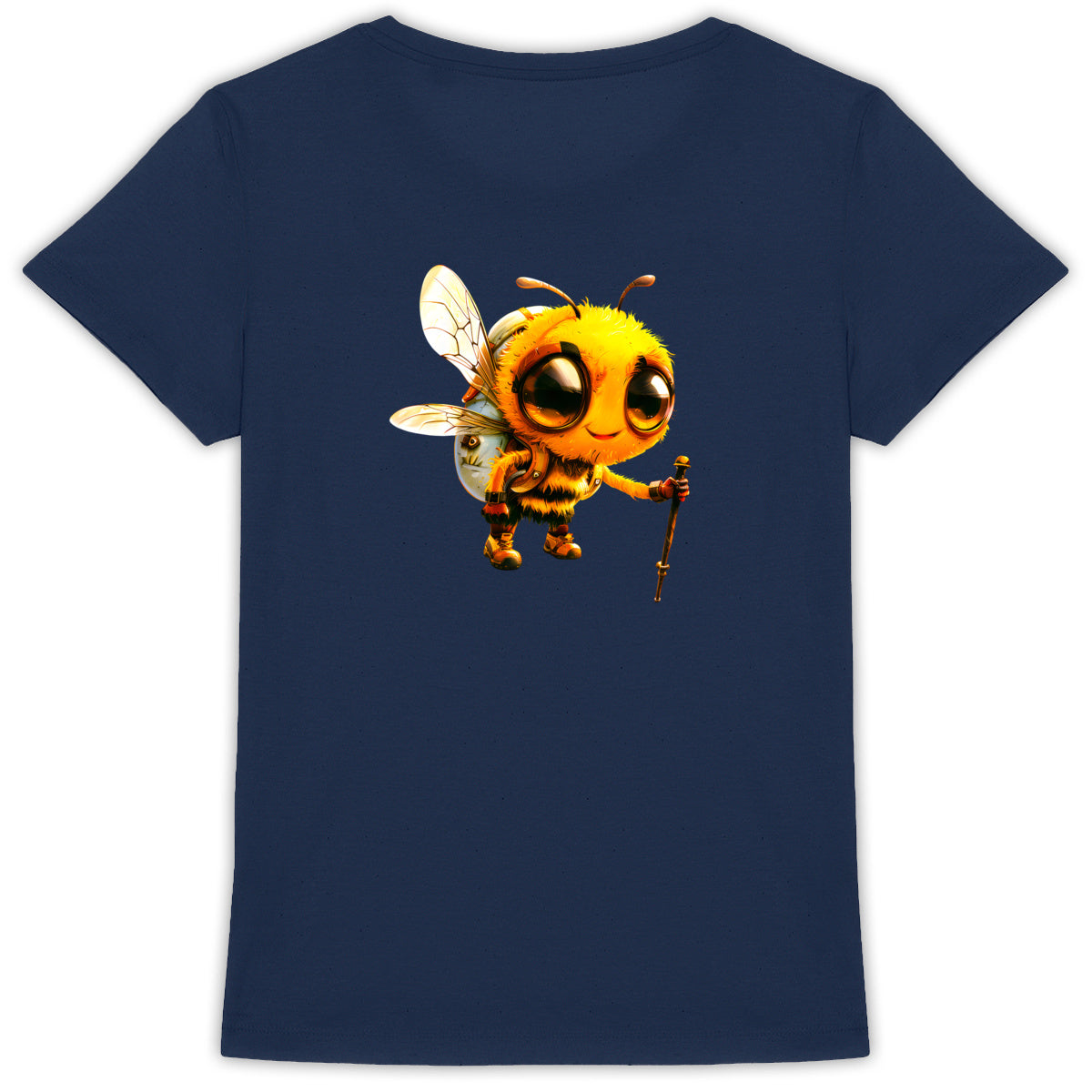 Hiking Bee 1 Back T-shirt Femme à Col Rond