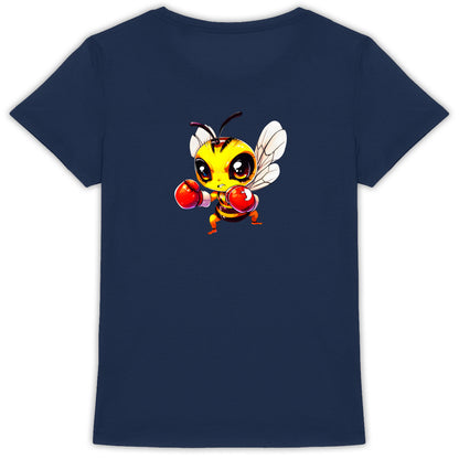 Boxing Bee 4 Back T-shirt Femme à Col Rond