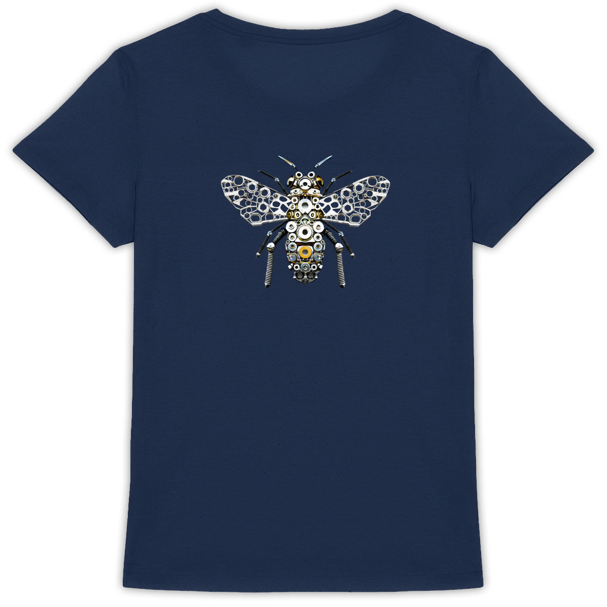 Bee Bolted 5 Back T-shirt Femme à Col Rond 