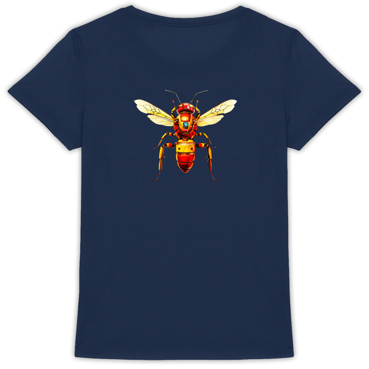 Iron Man Bee Back T-shirt Femme à Col Rond