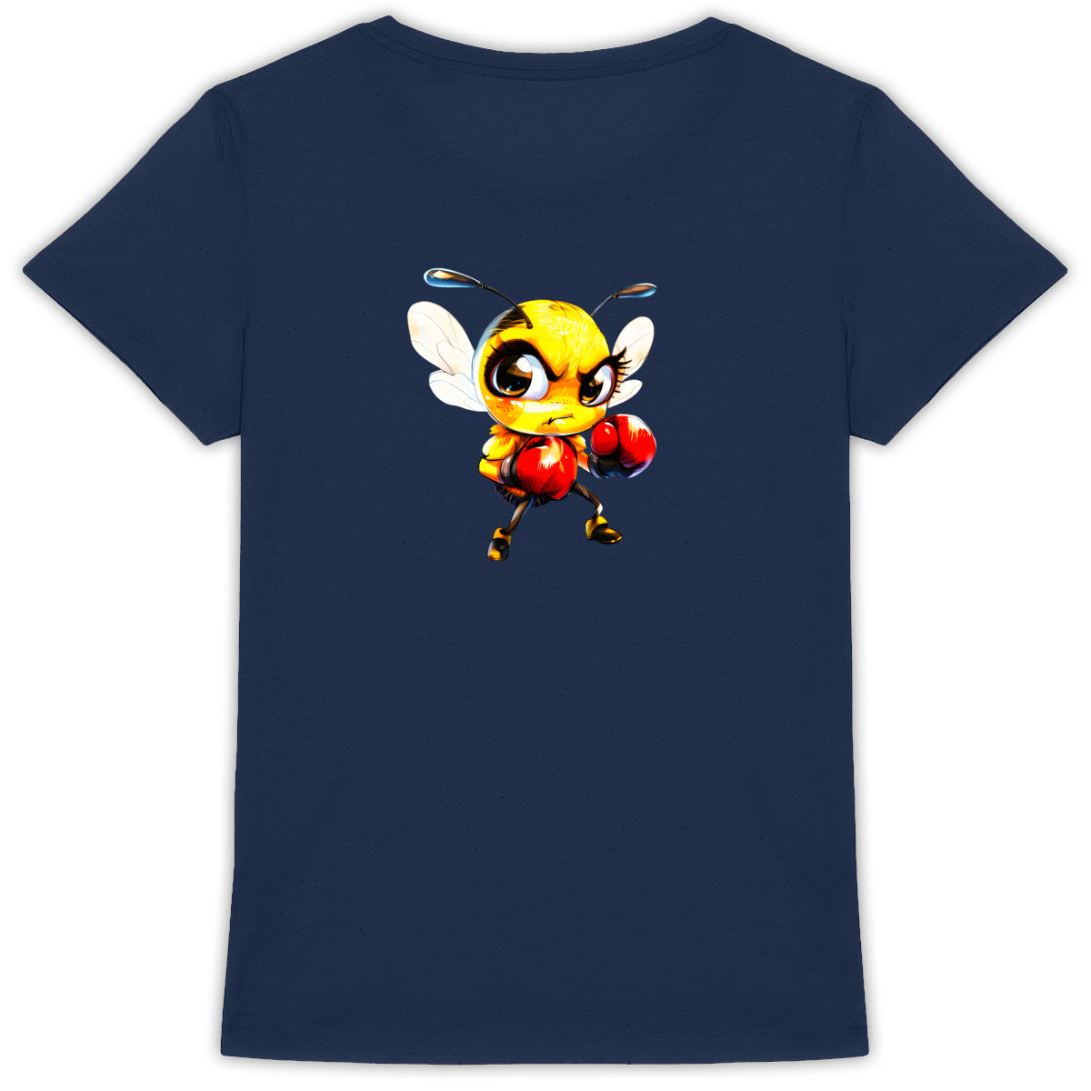 Boxing Bee 2 Back T-shirt Femme à Col Rond