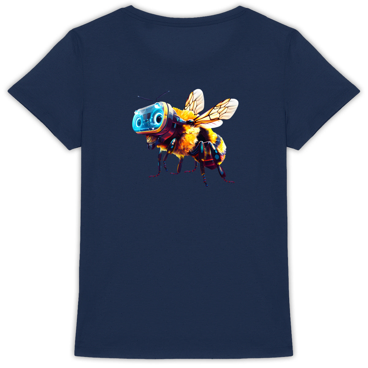 Virtual Reality Bee 1 Back T-shirt Femme à Col Rond