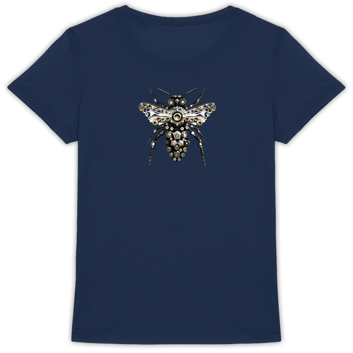 Bee Bolted 6 Back T-shirt Femme à Col Rond 