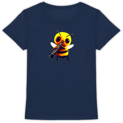 Clarinet Bee 1 Back T-shirt Femme à Col Rond