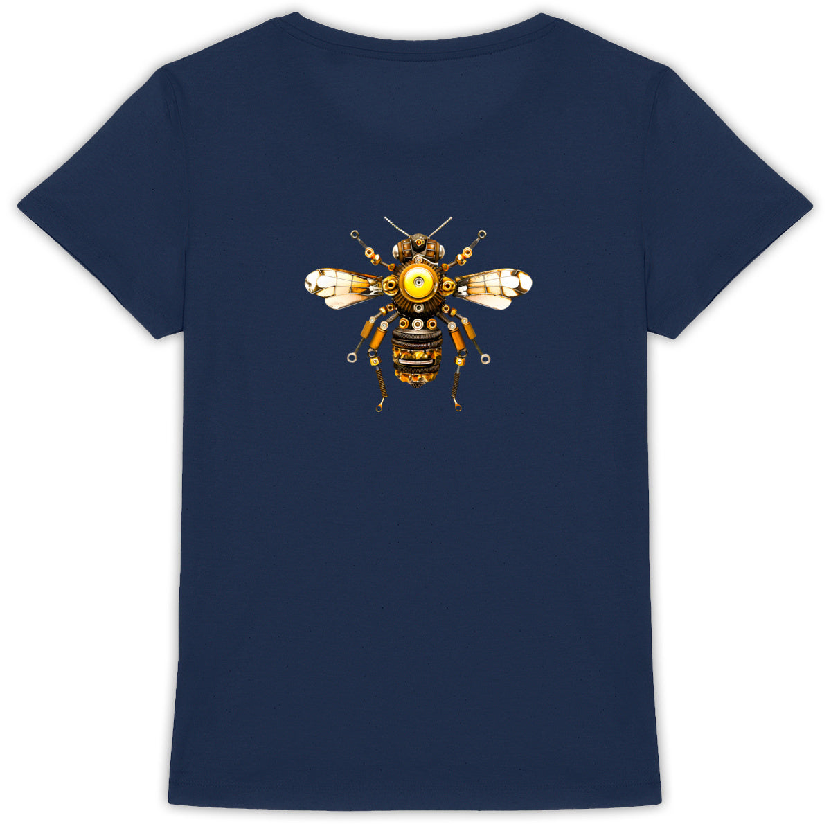 Bee Bolted 3 Back T-shirt Femme à Col Rond 