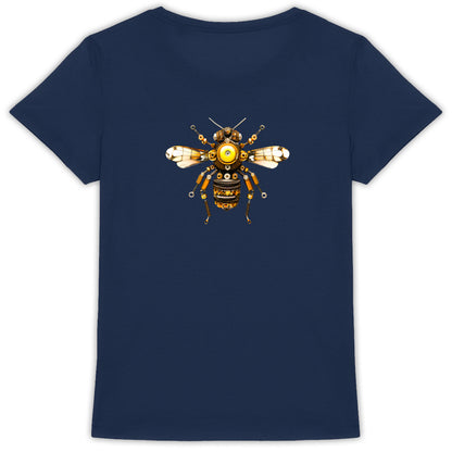 Bee Bolted 3 Back T-shirt Femme à Col Rond 