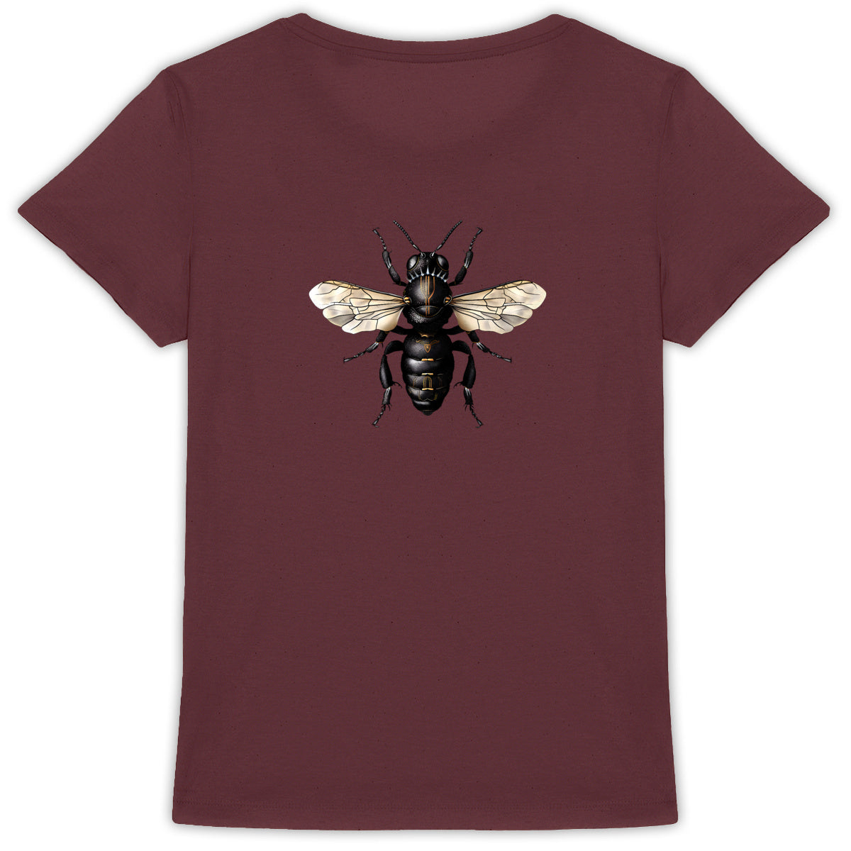 Black Panther Bee Back T-shirt Femme à Col Rond