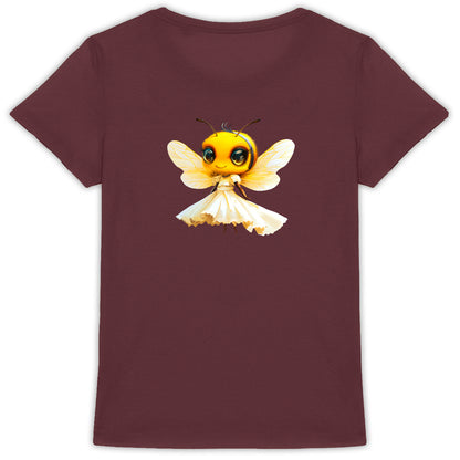 Dressed Up Bee 1 Back T-shirt Femme à Col Rond