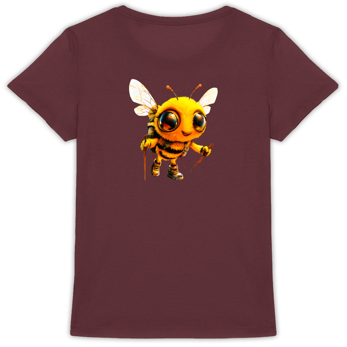 Hiking Bee 2 Back T-shirt Femme à Col Rond