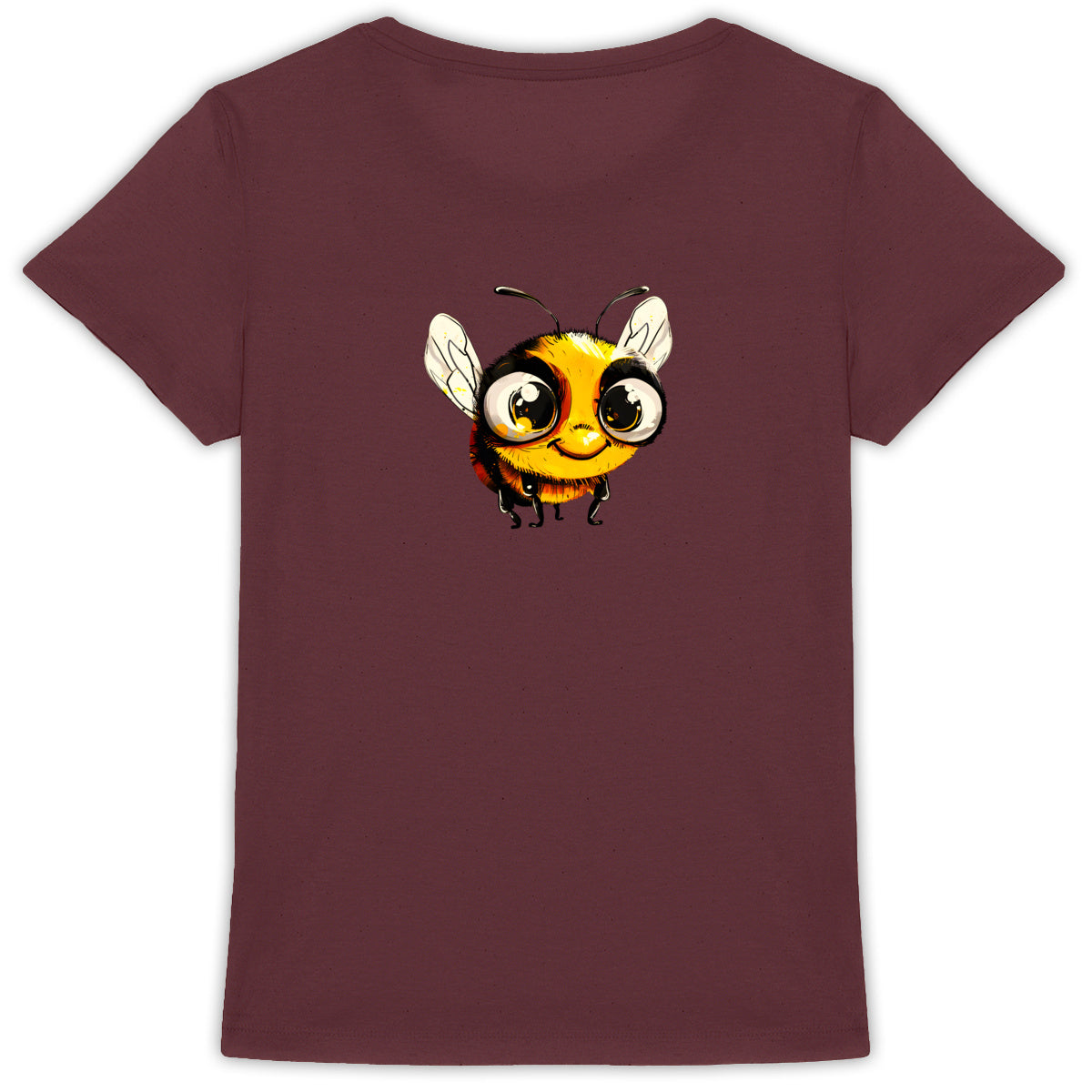 Cute Bee 2 Back T-shirt Femme à Col Rond