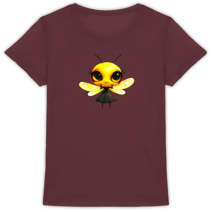 Dressed Up Bee 2 Back T-shirt Femme à Col Rond