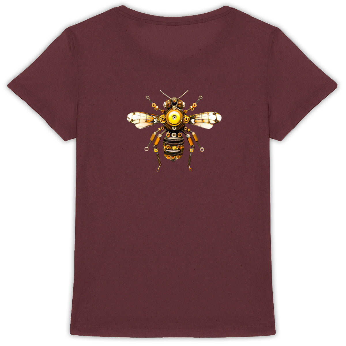 Bee Bolted 3 Back T-shirt Femme à Col Rond 