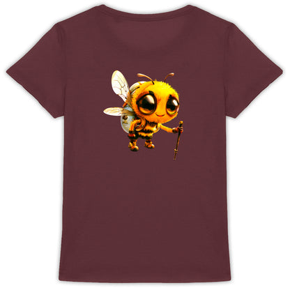 Hiking Bee 1 Back T-shirt Femme à Col Rond